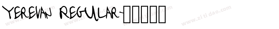 Yerevan Regular字体转换